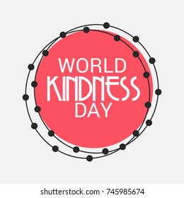 Vector illustration of a Banner for World Kindness Day.