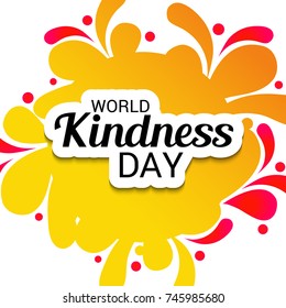 Vector illustration of a Banner for World Kindness Day.