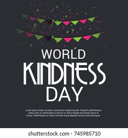 Vector illustration of a Banner for World Kindness Day.
