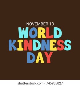 Vector illustration of a Banner for World Kindness Day.