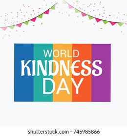 Vector illustration of a Banner for World Kindness Day.