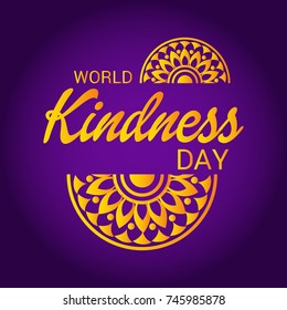 Vector illustration of a Banner for World Kindness Day.