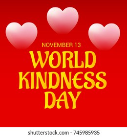 Vector illustration of a Banner for World Kindness Day.