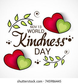 Vector illustration of a Banner for World Kindness Day.