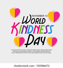 Vector illustration of a Banner for World Kindness Day.
