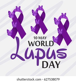 Vector illustration of a Banner for World Lupus Day.