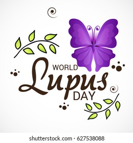 Vector illustration of a Banner for World Lupus Day.