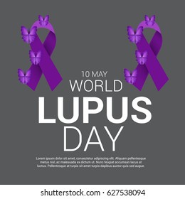 Vector illustration of a Banner for World Lupus Day.