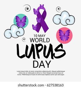 Vector illustration of a Banner for World Lupus Day.