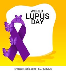 Vector illustration of a Banner for World Lupus Day.