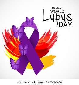 Vector illustration of a Banner for World Lupus Day.