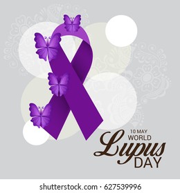 Vector illustration of a Banner for World Lupus Day.