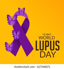 Vector illustration of a Banner for World Lupus Day.