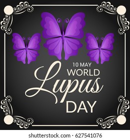 Vector illustration of a Banner for World Lupus Day.