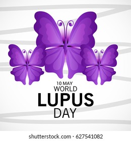 Vector illustration of a Banner for World Lupus Day.