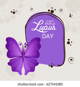 Vector illustration of a Banner for World Lupus Day.