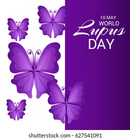 Vector illustration of a Banner for World Lupus Day.