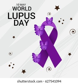 Vector illustration of a Banner for World Lupus Day.