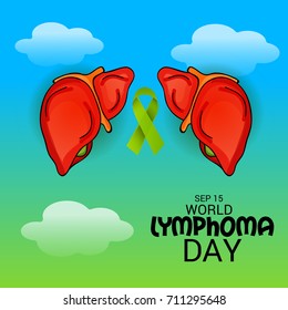 Vector illustration of a Banner for World Lymphoma Day.