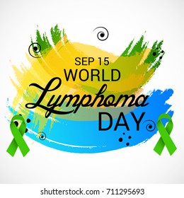 Vector illustration of a Banner for World Lymphoma Day.