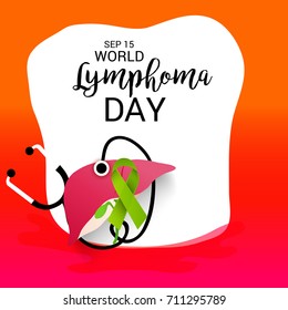 Vector illustration of a Banner for World Lymphoma Day.