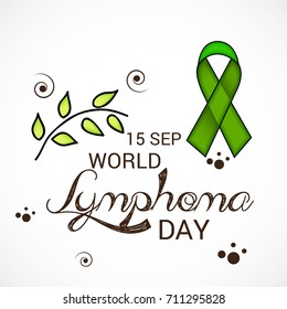 Vector illustration of a Banner for World Lymphoma Day.