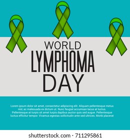Vector illustration of a Banner for World Lymphoma Day.