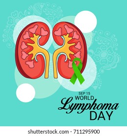 Vector illustration of a Banner for World Lymphoma Day.