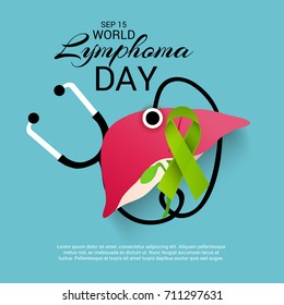 Vector illustration of a Banner for World Lymphoma Day.