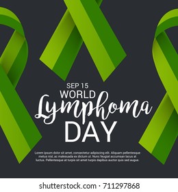 Vector illustration of a Banner for World Lymphoma Day.