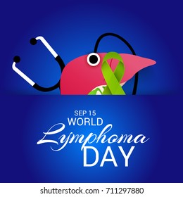 Vector illustration of a Banner for World Lymphoma Day.