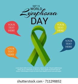 Vector illustration of a Banner for World Lymphoma Day.
