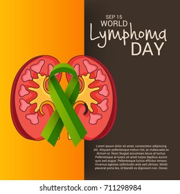 Vector illustration of a Banner for World Lymphoma Day.