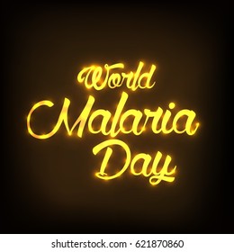 Vector illustration of a Banner for World Malaria Day.