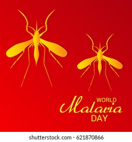 Vector illustration of a Banner for World Malaria Day.