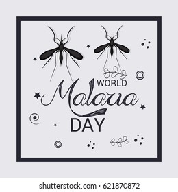 Vector illustration of a Banner for World Malaria Day.