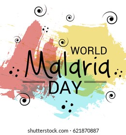 Vector illustration of a Banner for World Malaria Day.