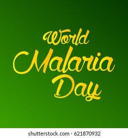 Vector illustration of a Banner for World Malaria Day.