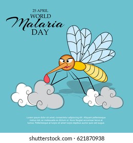 Vector illustration of a Banner for World Malaria Day.