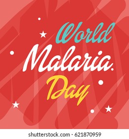 Vector illustration of a Banner for World Malaria Day.