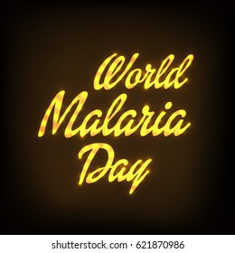 Vector illustration of a Banner for World Malaria Day.