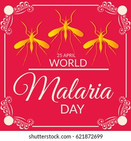 Vector illustration of a Banner for World Malaria Day.
