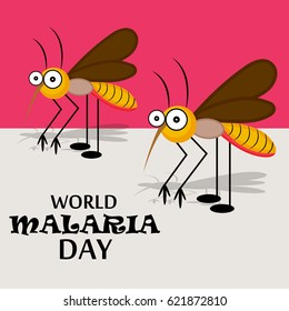 Vector illustration of a Banner for World Malaria Day.