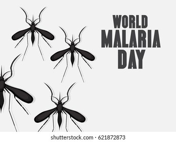 Vector illustration of a Banner for World Malaria Day.