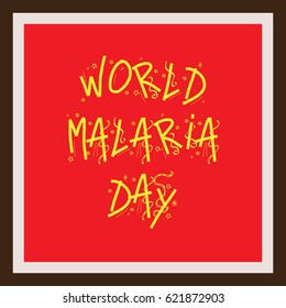 Vector illustration of a Banner for World Malaria Day.