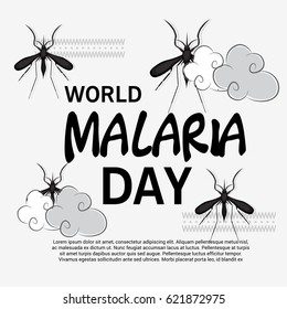 Vector illustration of a Banner for World Malaria Day.