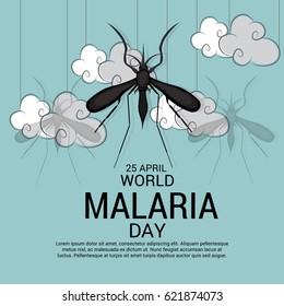 Vector illustration of a Banner for World Malaria Day.