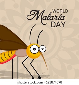 Vector illustration of a Banner for World Malaria Day.