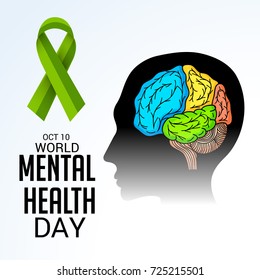 Vector illustration of a Banner for World Mental Health Day.