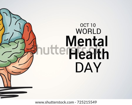 Vector illustration of a Banner for World Mental Health Day.